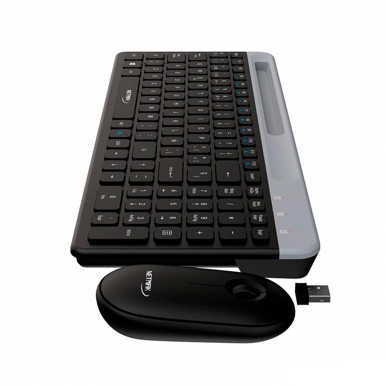 Combo Netmak Inalambrico Teclado + Mouse Negro 2.4GHZ Art.NM-KB875